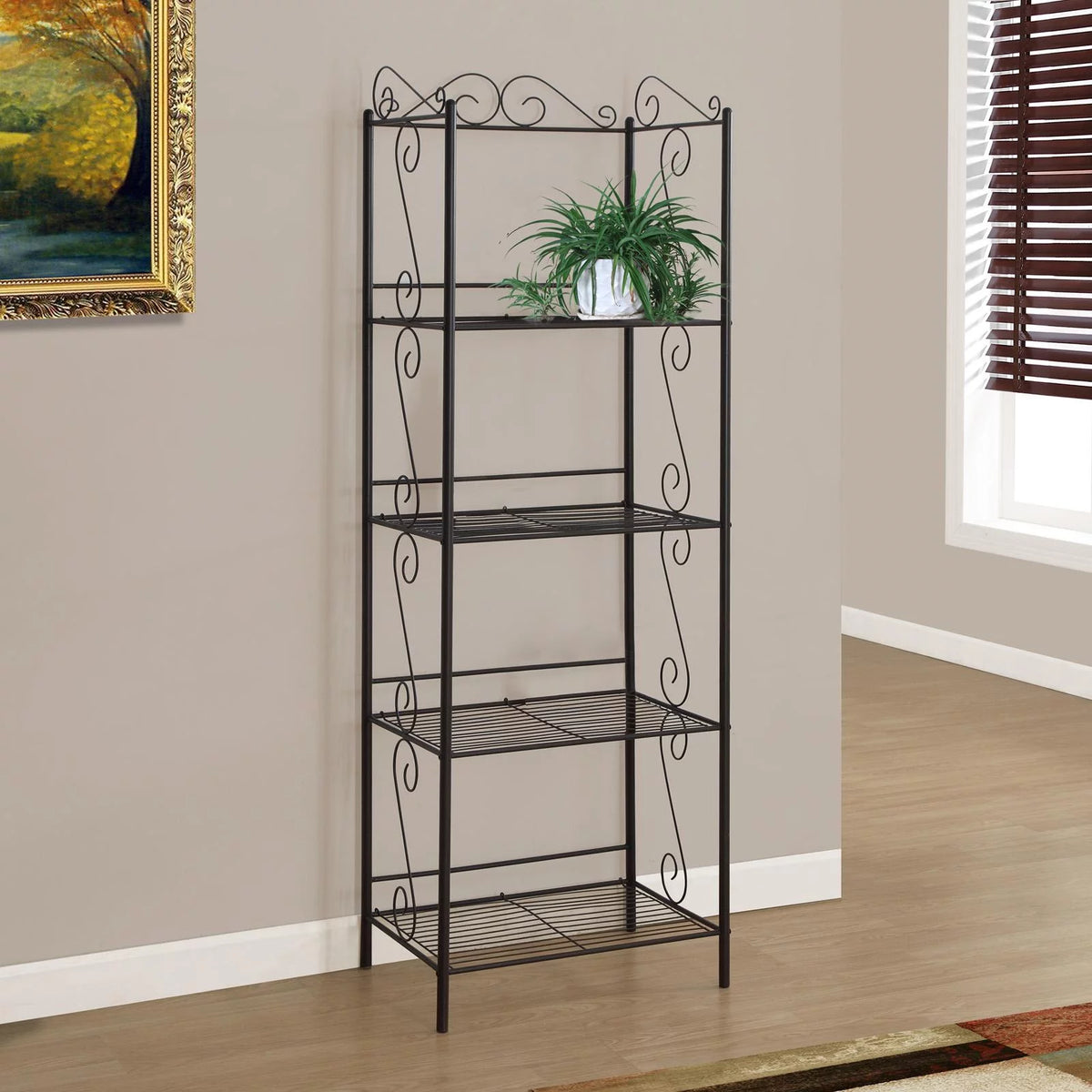 Monarch Bookcase 70H / Copper Metal Etagere