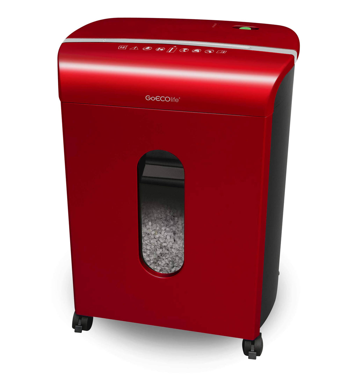 Goecolife Gmw124p-red Limited Edition 12-Sheet High Security Microcut Paper Shredder, Red