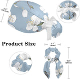 Scrub Surgical Hat,Cycling Hat with Buttons and Cotton Sweatband,Bee and Spring Blossom