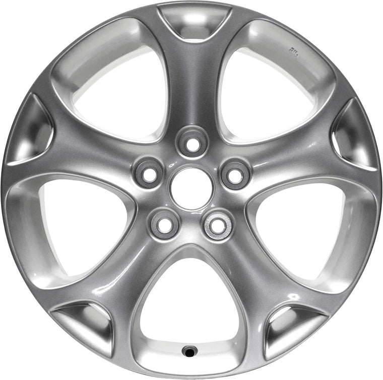 Partsynergy Replacement For New Replica Aluminum Alloy Wheel Rim 17 Inch Fits 2018-2010 Mazda 5 5 Lug 114.3mm 5 Spokes